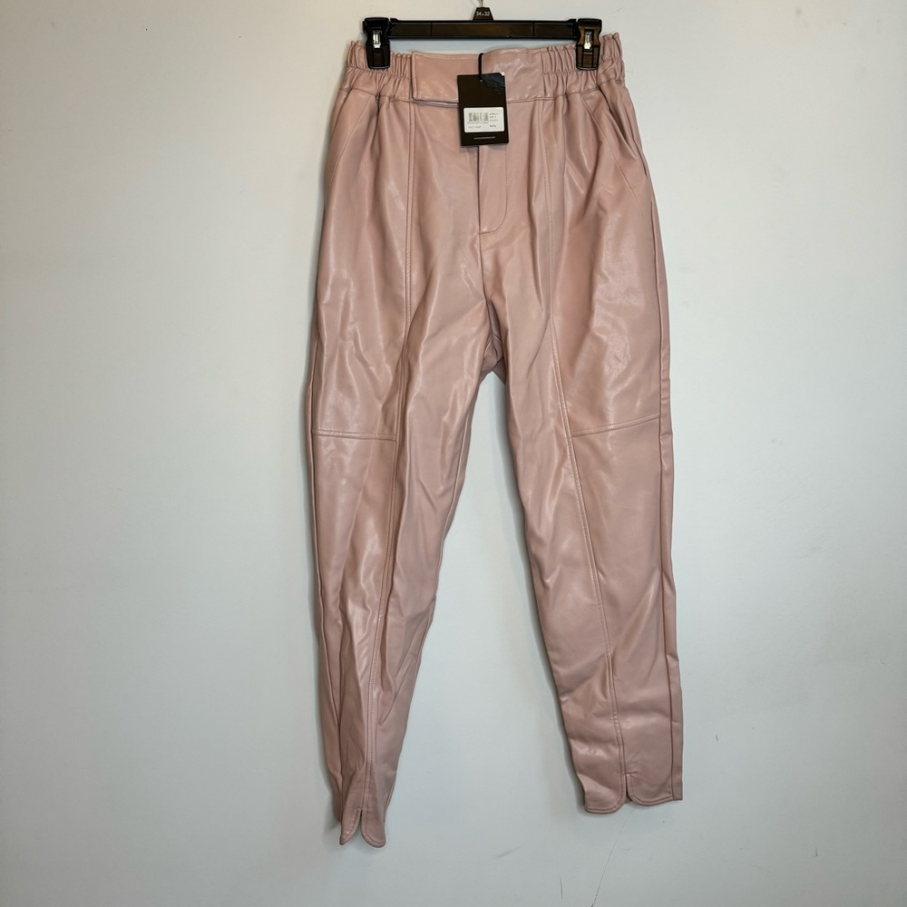 NWT Nicholas Vegan Leather Pant in Petal